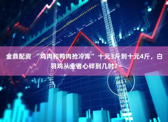 金鼎配资  “鸡肉和鸭肉抢冷库” 十元3斤到十元4斤，白羽鸡从业者心碎到几时？