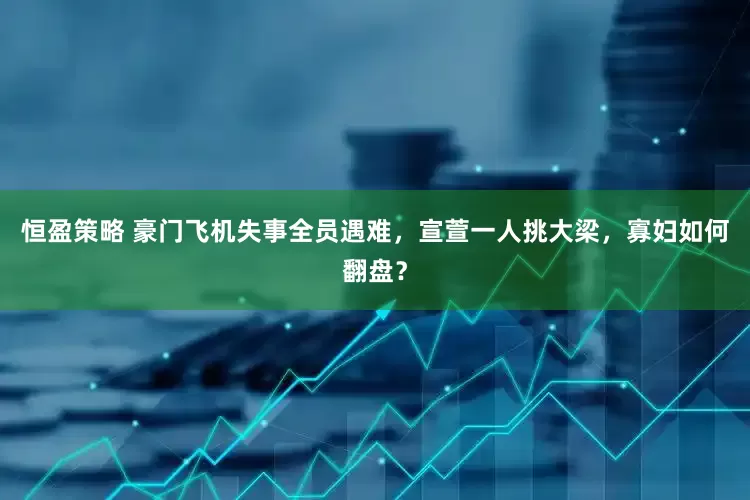 恒盈策略 豪门飞机失事全员遇难，宣萱一人挑大梁，寡妇如何翻盘？